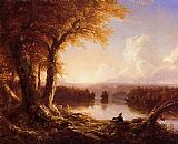 Indian at Sunset by Thomas Cole